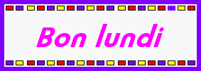Gif animé Bon lundi panneau